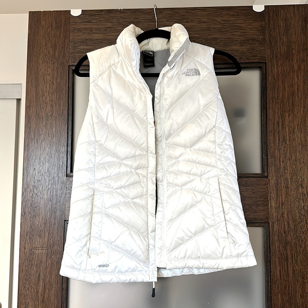 North Face vest - white, small